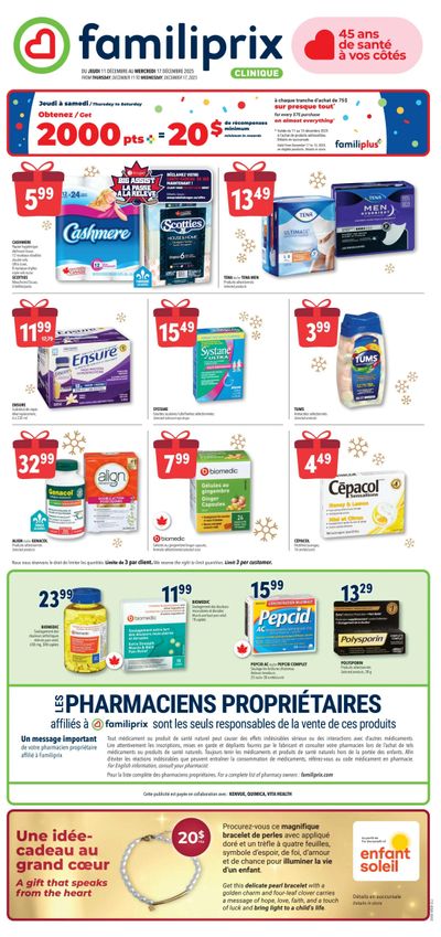 Familiprix Clinique Flyer December 11 to 17