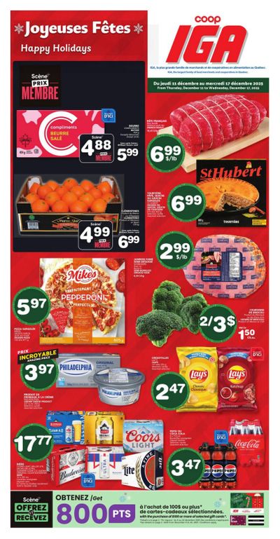 Coop IGA (QC) Flyer December 11 to 17