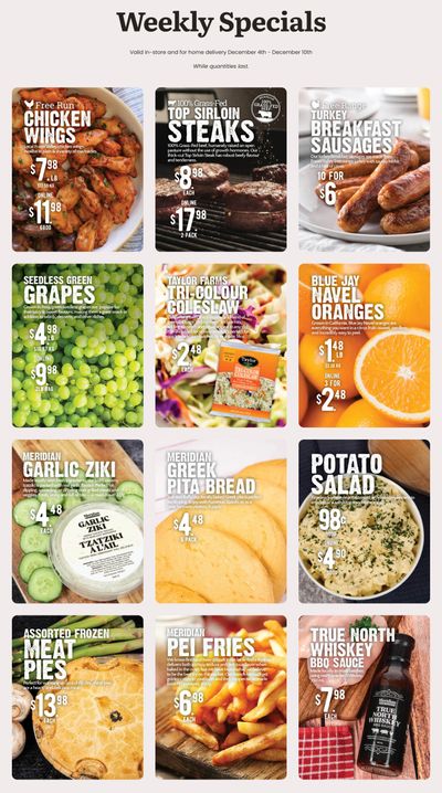 Meridian Farm Market Flyer December 4 to 10