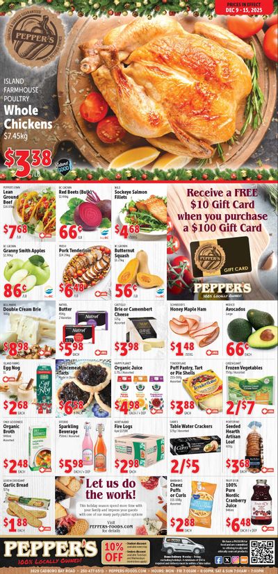 Pepper's Foods Flyer December 9 to 15