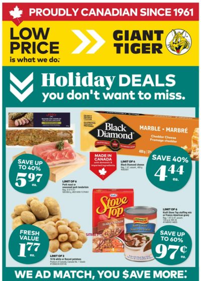 Giant Tiger Canada Flyer Deals December 10th – 16th