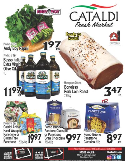 Cataldi Fresh Market Flyer December 10 to 16
