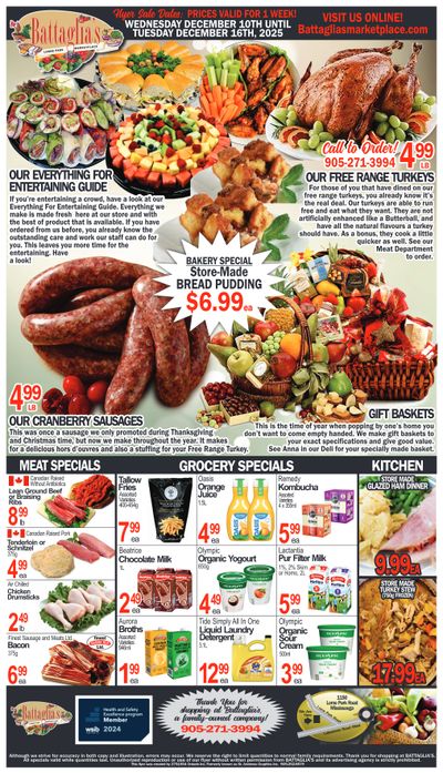 Battaglia's Marketplace Flyer December 10 to 16