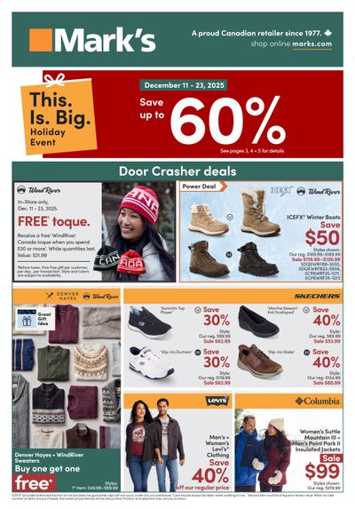Mark's Flyer December 11 to 23