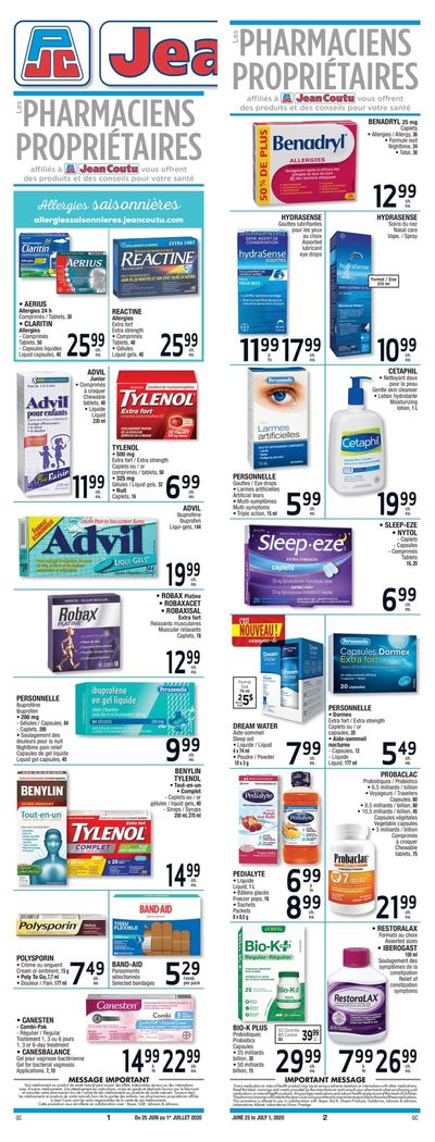 Jean Coutu (QC) Flyer June 25 to July 1