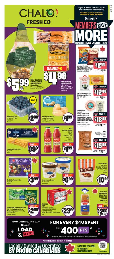 Chalo! FreshCo (ON) Flyer December 11 to 17