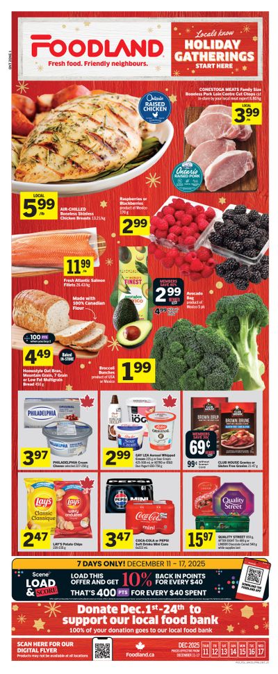Foodland (ON) Flyer December 11 to 17