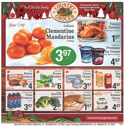 Country Grocer Flyer December 12 to 18