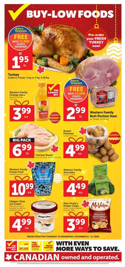 Buy-Low Foods Flyer December 11 to 17