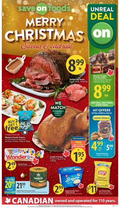 Save On Foods (BC) Flyer December 11 to 17