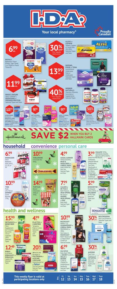 I.D.A. Flyer December 12 to 18