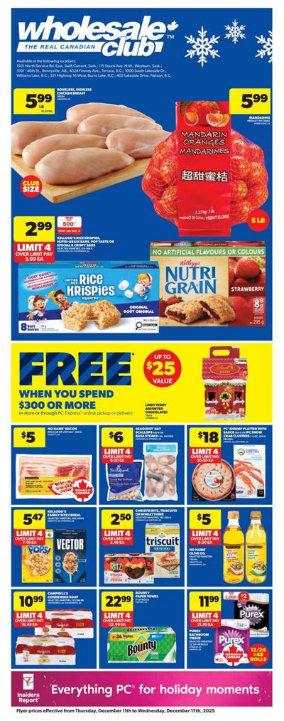 Real Canadian Wholesale Club Flyer December 11 to 17