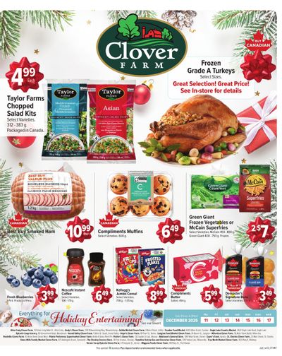 Clover Farm (ON) Flyer December 11 to 17