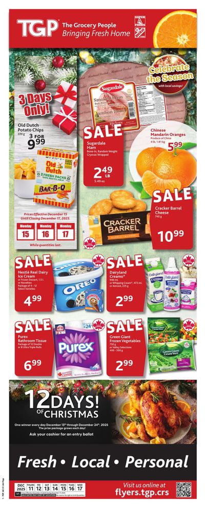 TGP The Grocery People Flyer December 11 to 17