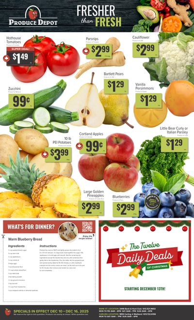 Produce Depot Flyer December 10 to 16