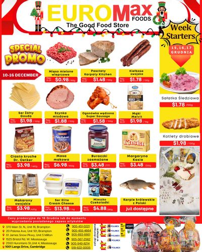 EuroMax Foods Weekly Flyer December 10 to 16