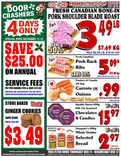 Fredericton Co-op Flyer December 11 to 17