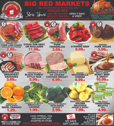 Big Red Markets Flyer December 11 to 17