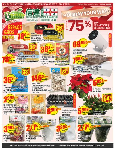 Btrust Supermarket (Montreal) Flyer December 11 to 17