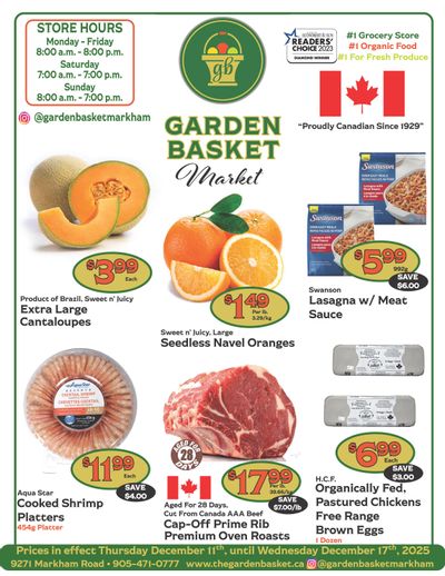 The Garden Basket Flyer December 11 to 17