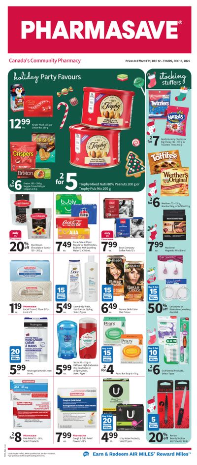 Pharmasave (ON & West) Flyer December 12 to 18