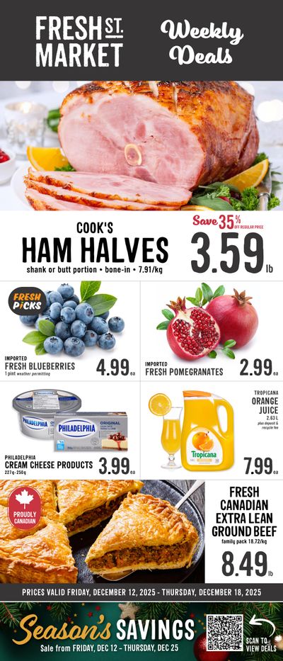 Fresh St. Market Flyer December 12 to 18