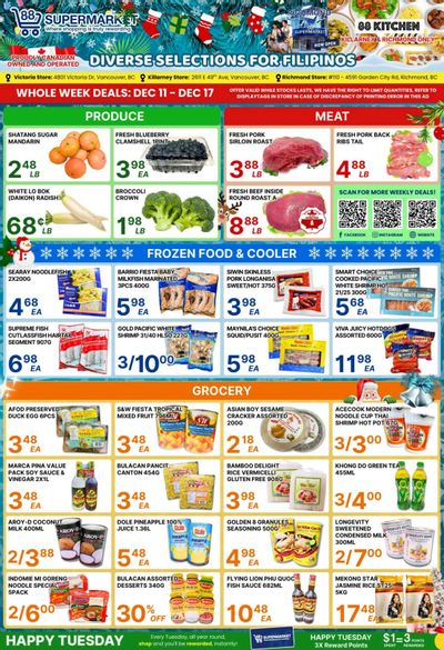 88 Supermarket Flyer December 11 to 17
