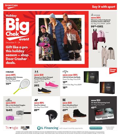 Sport Chek Flyer December 11 to 24