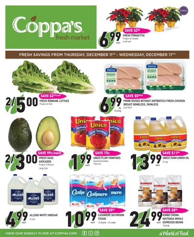 Coppa's Fresh Market Flyer December 11 to 17