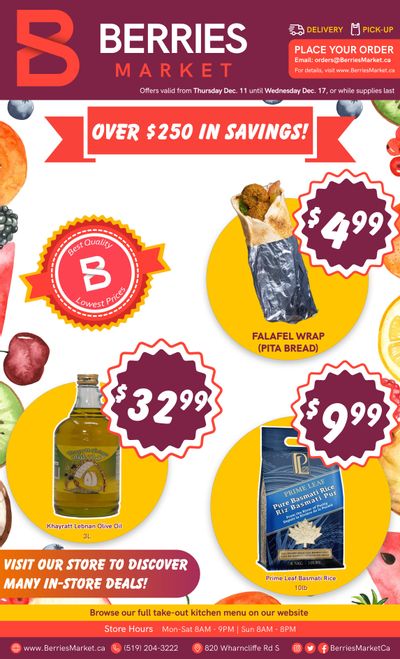 Berries Market Flyer December 11 to 17