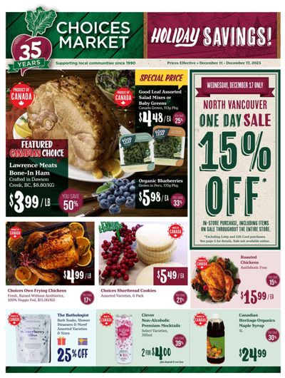 Choices Market Flyer December 11 to 17