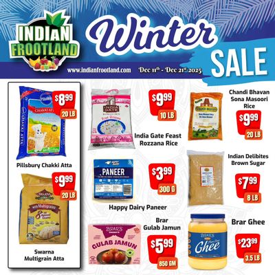 Indian Frootland Flyer December 11 to 21