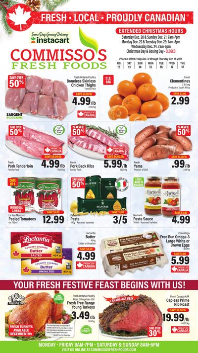 Commisso's Fresh Foods Flyer December 12 to 18