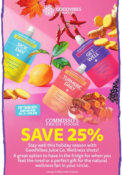 Commisso's Fresh Foods Wellness Flyer December 12 to 25