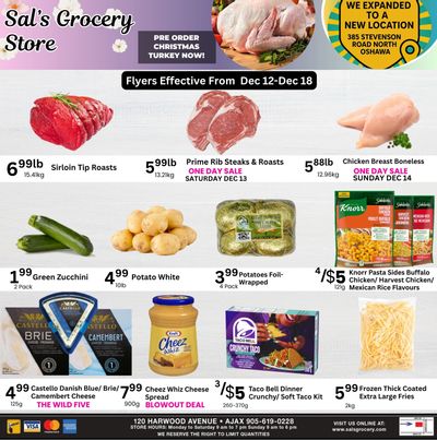 Sal's Grocery Flyer December 12 to 18