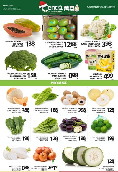 Centra Foods (Barrie) Flyer December 12 to 18