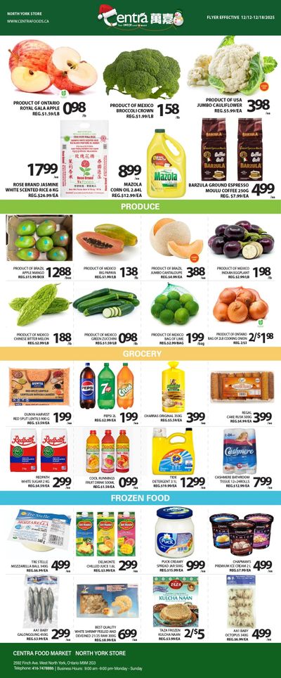 Centra Foods (North York) Flyer December 12 to 18