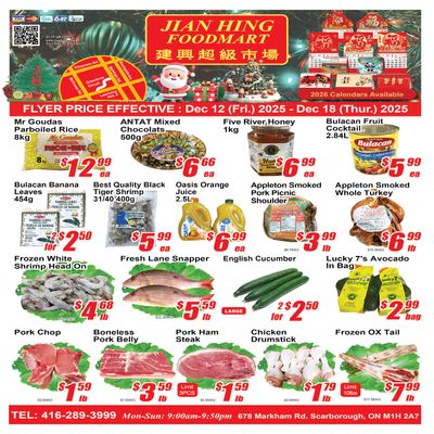Jian Hing Foodmart (Scarborough) Flyer December 12 to 18
