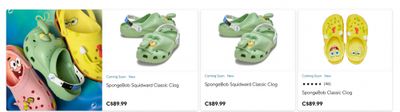 Crocs Canada: Last Minute Deals From $24.99 + SpongeBob Collection Now Available