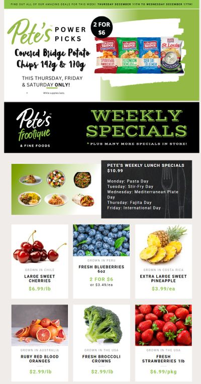 Pete's Fine Foods Flyer December 11 to 17