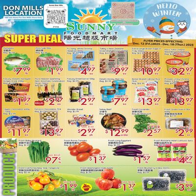 Sunny Foodmart (Don Mills) Flyer December 12 to 18