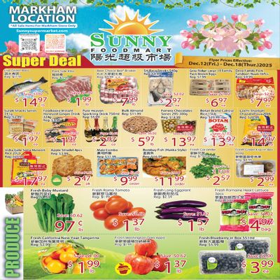 Sunny Foodmart (Markham) Flyer December 12 to 18