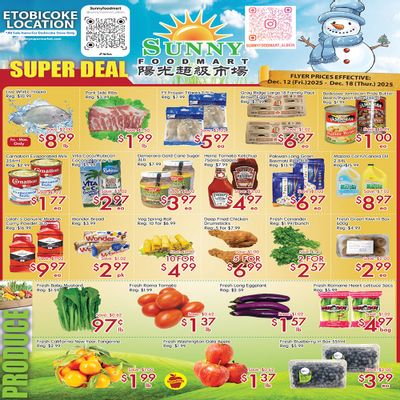 Sunny Foodmart (Etobicoke) Flyer December 12 to 18