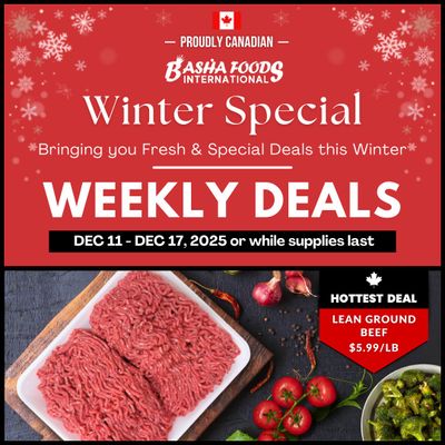 Basha Foods International Flyer December 11 to 17