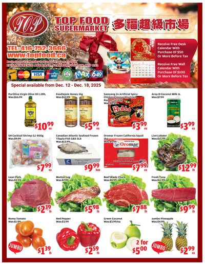 Top Food Supermarket Flyer December 12 to 18