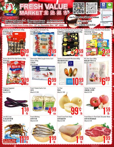 Fresh Value (Scarborough) Flyer December 12 to 18