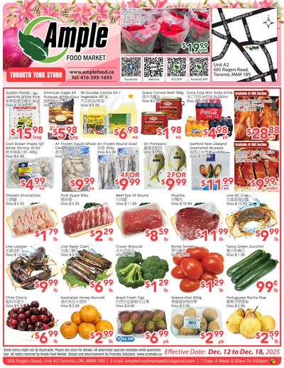 Ample Food Market (North York) Flyer December 12 to 18