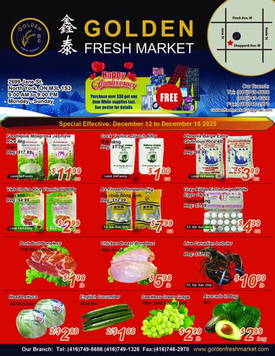 Golden Fresh Market Flyer December 12 to 18