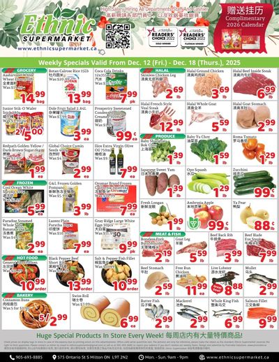 Ethnic Supermarket (Milton) Flyer December 12 to 18