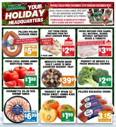 Mercato Fresh Flyer December 12 to 18